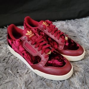 Adidas Continental 80 Burgundy Royal Red Velvet